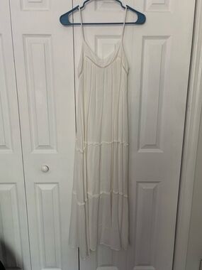 Xhilaration Cream Spaghetti-Strap Maxi Dress